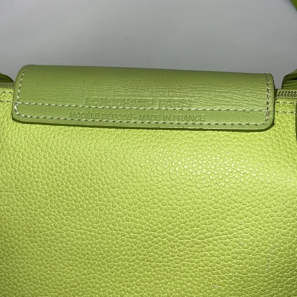 Longchamp Pebbled Leather Small Le Pliage Top Handle Zip Bag - Picture 3 of 13